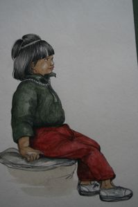 Petite tibetane 11x17 70€ 1987